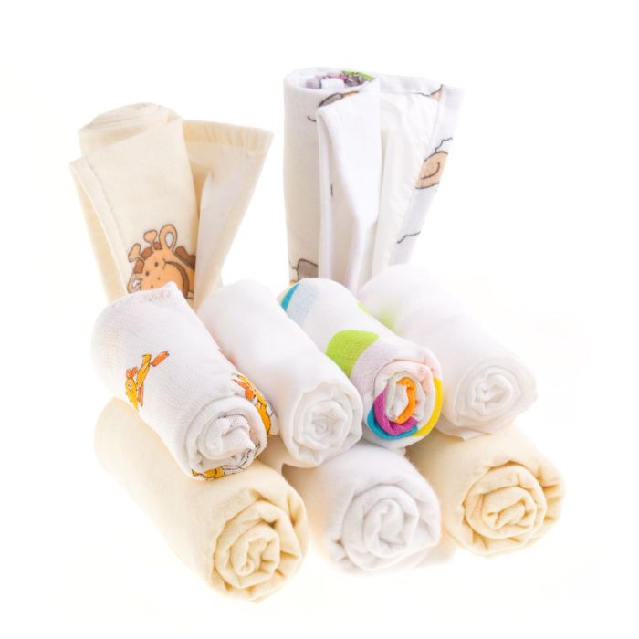 Naujagimio vystyklų komplektas 9 dalių švies.gelsv.sp.