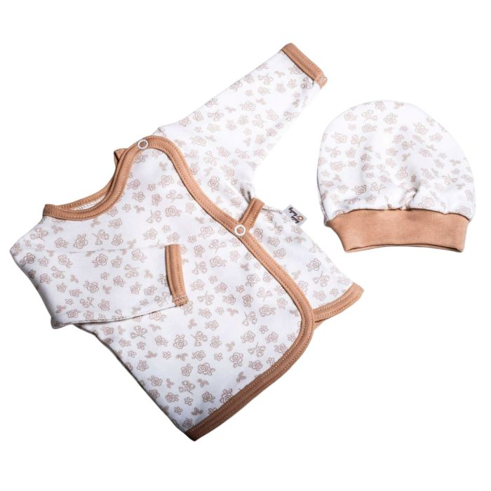 Kūdikio kraitelis - drabužėliai naujagimiui "Roses bloom" 5 dalių 