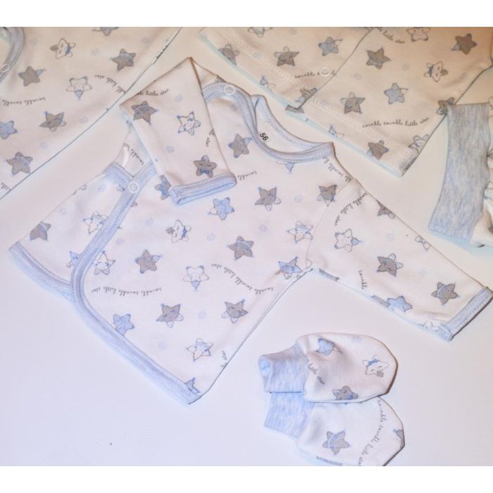 Kūdikio kraitelis - drabužėliai naujagimiui "Star" 5 dalių