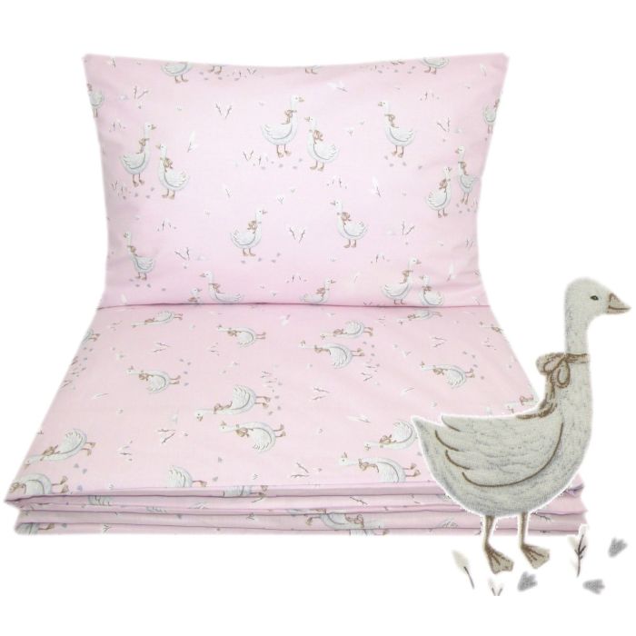 Patalynė kūdikio lopšiukui 80x70cm "Golden goose" rausvos spalvos internetu geresne kaina