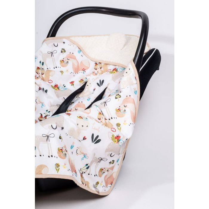 Pledas automobilinei kėdutei "Best friends" 80x80 cm