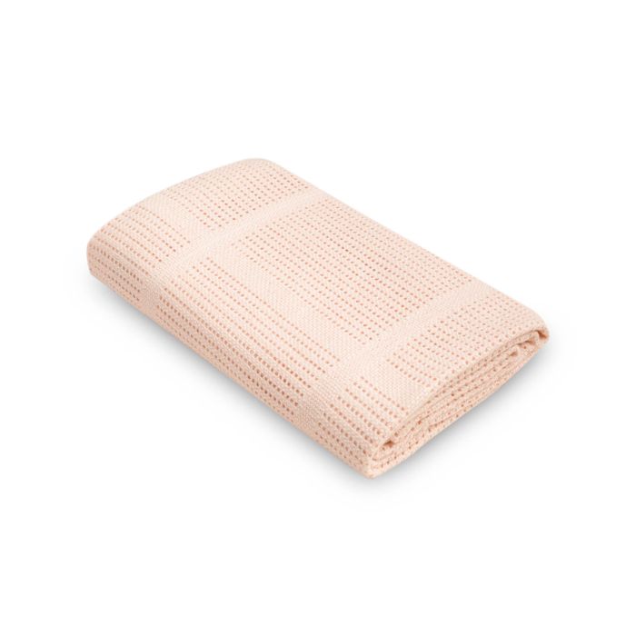 Kūdikio pledukas "Lulu light pink" 95x95 cm 