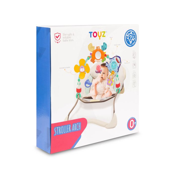 Žaislų lankas vežimėliui/kėdutei "FLOWER"