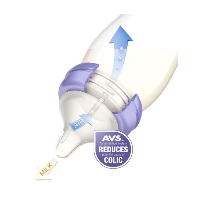 Kūdikio buteliukas "Lansinoh" su žinduku Anti-Colic 160 ml 2 vnt