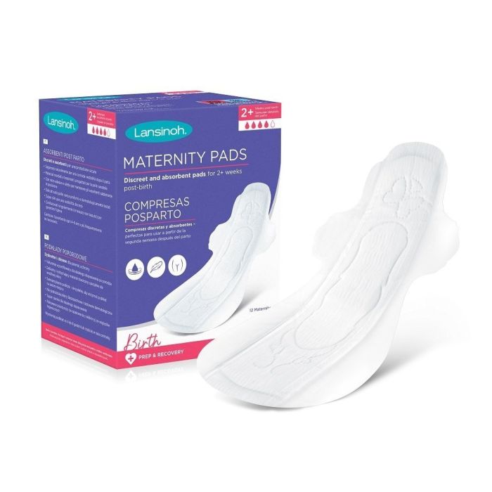 Lansinoh įklotai po gimdymo Maternity pads 12 vnt  2 sav. po gimdymo