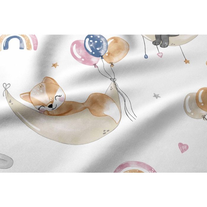 Patalynė kūdikiui 135x100 "Family party" + paklodė 120x60 