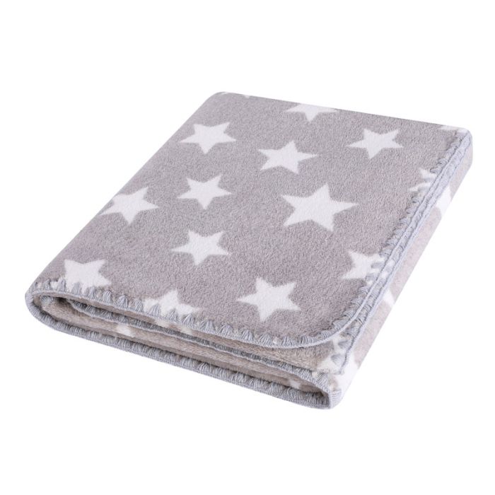 Pledukas kūdikiui "Stars" 80x90 pilkas