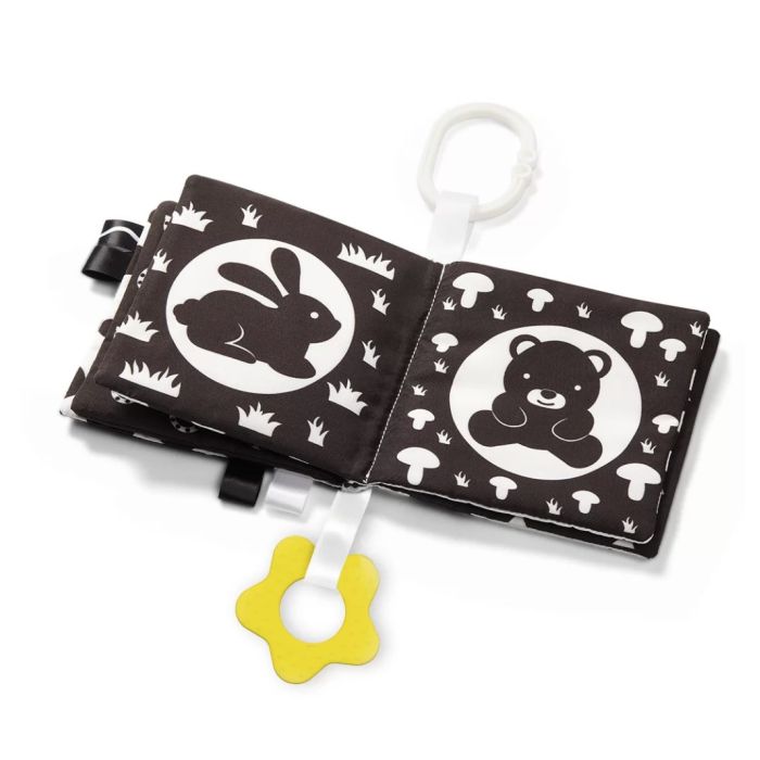 Minkšta kūdikio knygutė "Black&White"