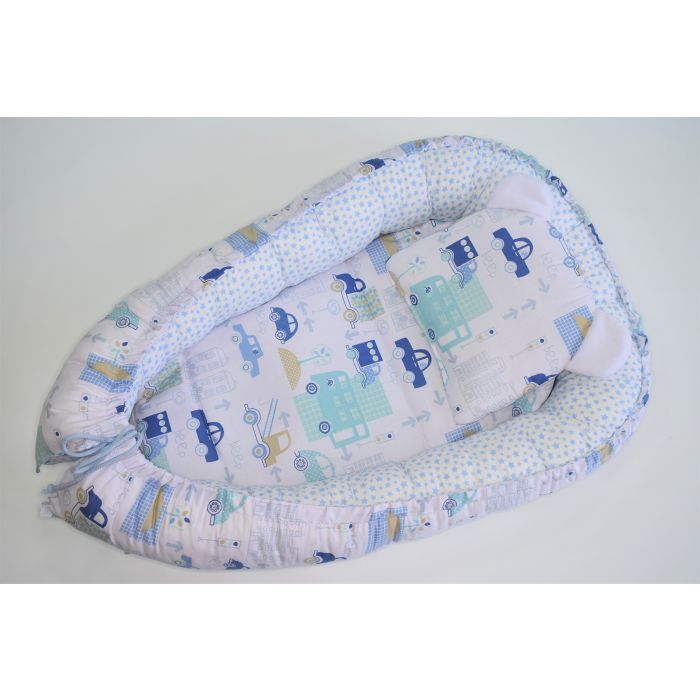 Kūdikio lizdelis "Blue Cars" 