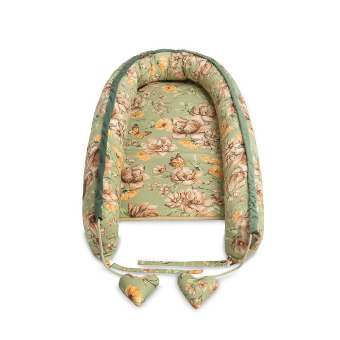 Kūdikio lizdelis "Floral green" 