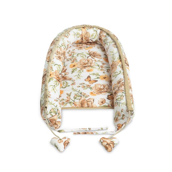 Kūdikio lizdelis "Floral beige" 