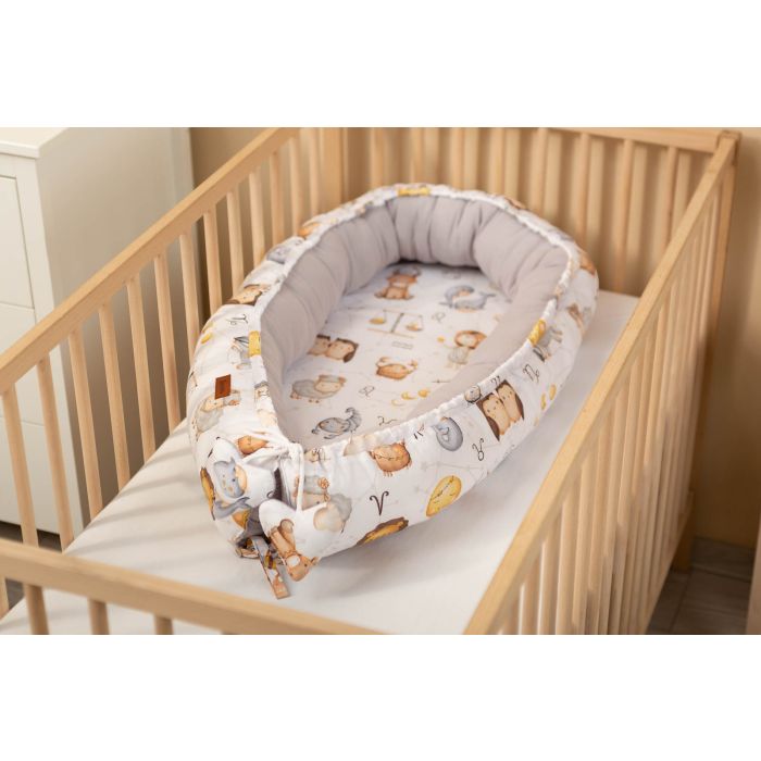 Kūdikio lizdelis iš muslino "Zodiac" 