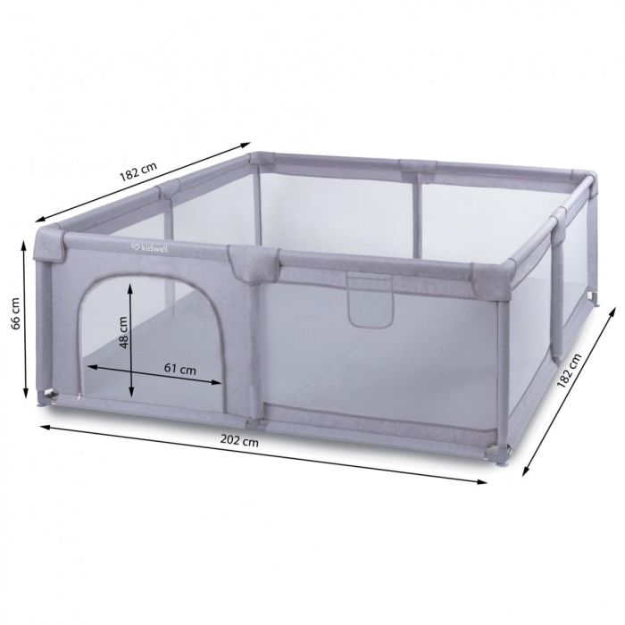 Kidwell Žaidimų aikštelė Fanko 200x180 cm  pilkos spalvos 