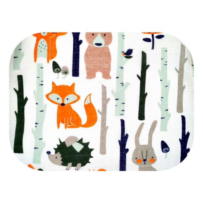 Vystyklas kūdikiui iš marlės lux 70x80cm "Foxy" 