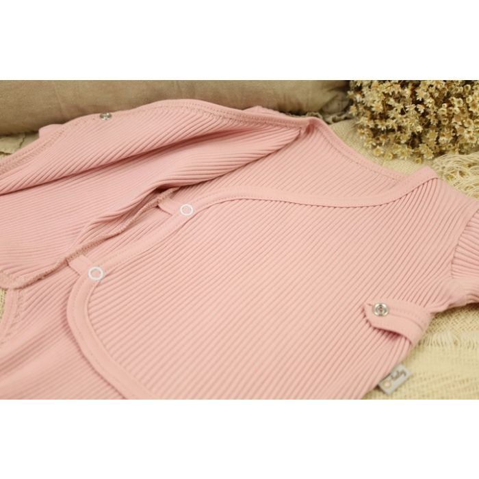 Drabužėliai kūdikiui "Lined lux" 2 dalių, pale rose