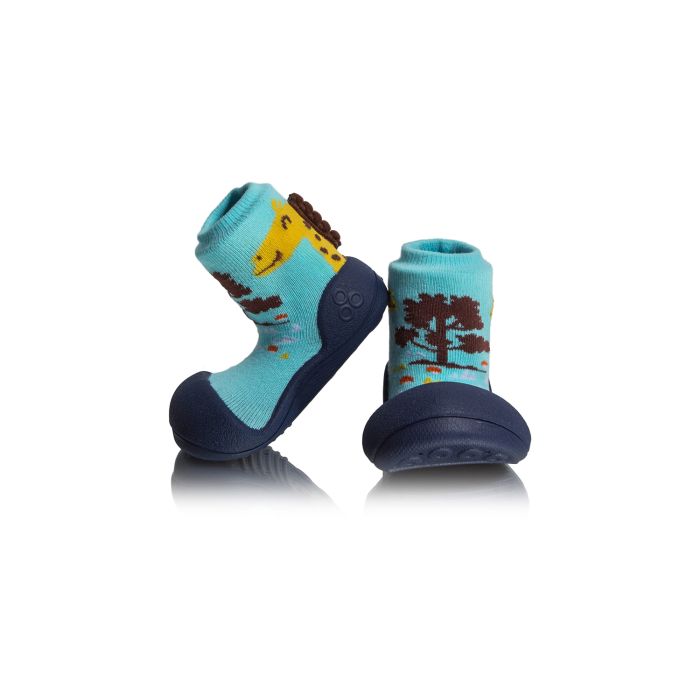 Pirmieji batukai kūdikiams Attipas "Giraffe navy" 