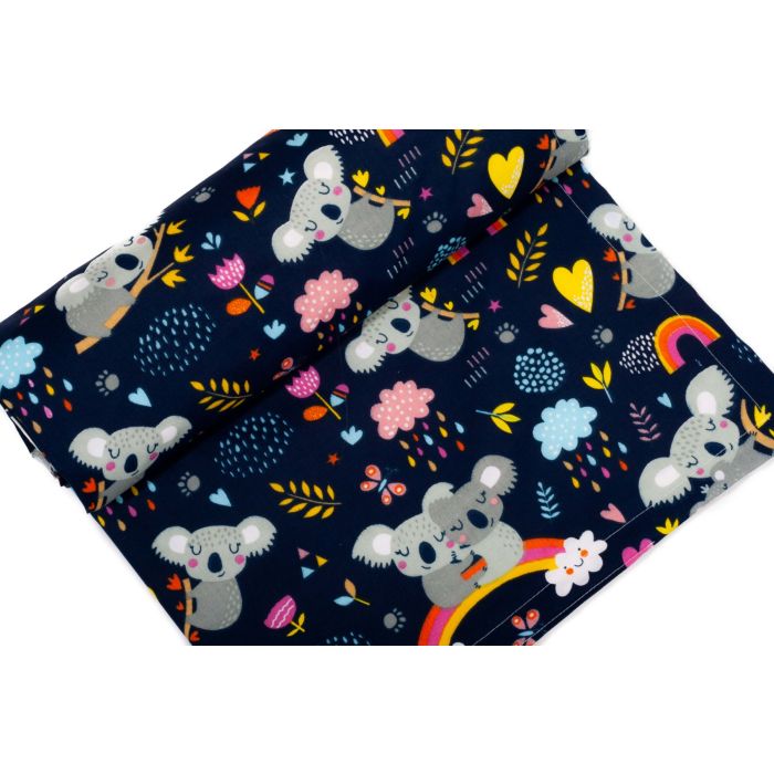 Pledas kūdikiui "Koala in love" 100x75cm  smėlio spalvos