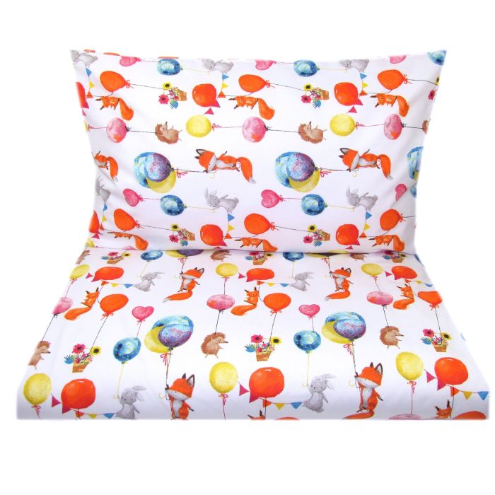 Patalynė kūdikio lopšiukui 80x70cm "Fox party" 