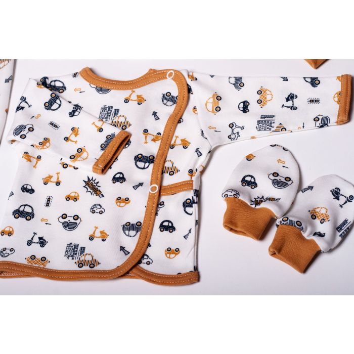 Kūdikio kraitelis - drabužėliai naujagimiui "Broom" 5 dalių 