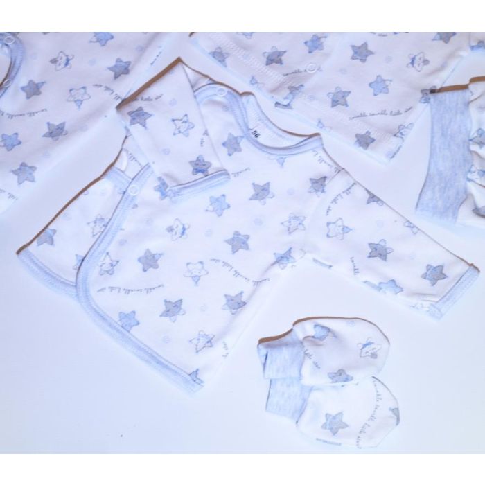 Kūdikio kraitelis - drabužėliai naujagimiui "Star" 5 dalių