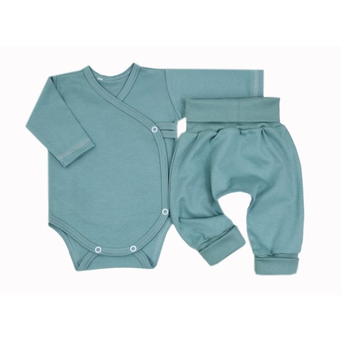 Drabužėliai kūdikiui "Blank baggi green" 2 dalių