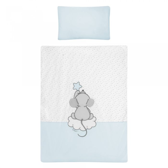 Patalynė kūdikiams su apsaugėlėmis "Blue stars" su aplikacija