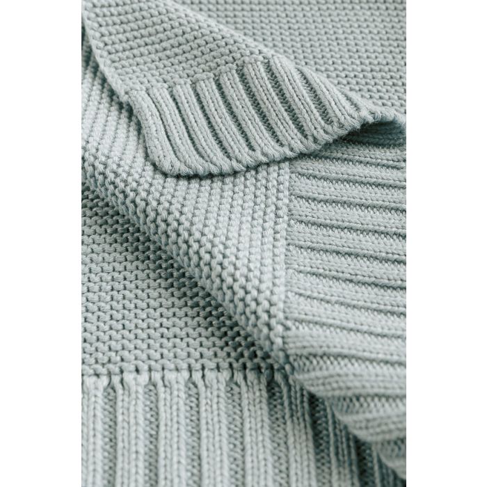 Megztas pledukas kūdikiui "Bamboo" 100x80 baby grey