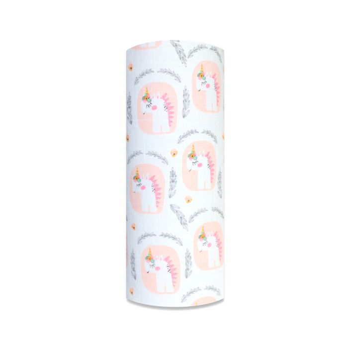 Vystyklas kūdikiui iš marlės lux 70x80cm "Unicorn" 