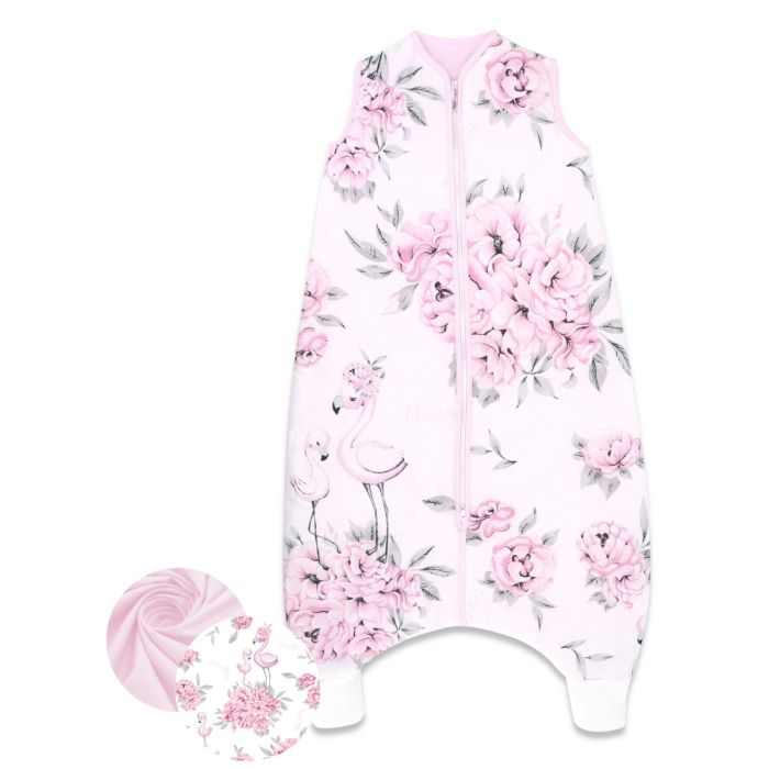 Miegmaišis kūdikiui "Flamingo pink" su kojomis
