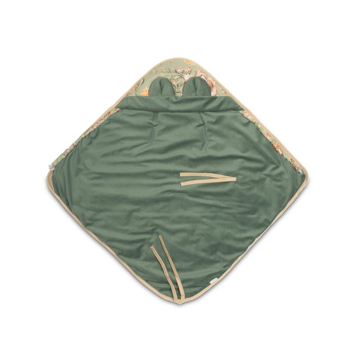 Pledas automobilinei kėdutei "Floral green" 90x90 cm