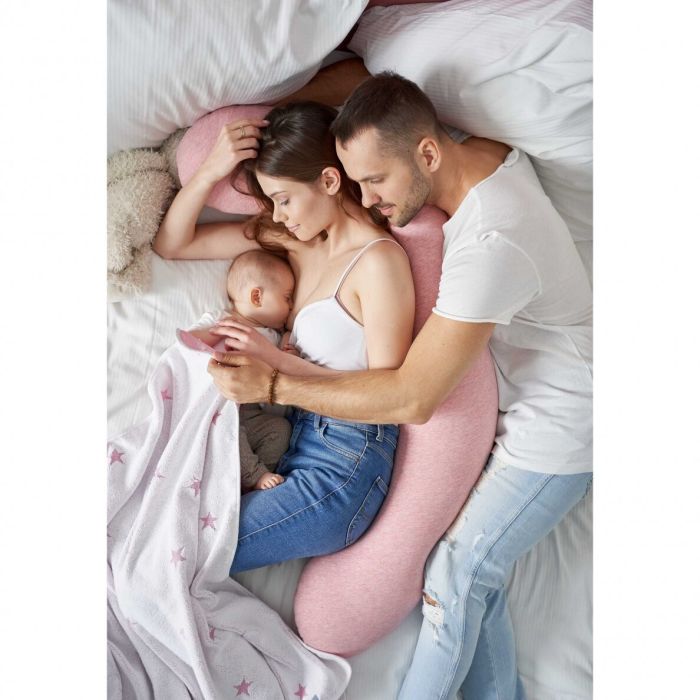 Pagalvė nėščiosioms CEBA Baby "Melange pink" 