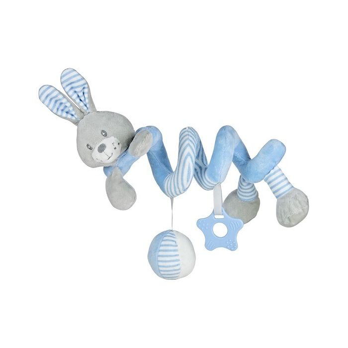 Žaislas kūdikiui pakabinama spiralė "Bunny" melsva