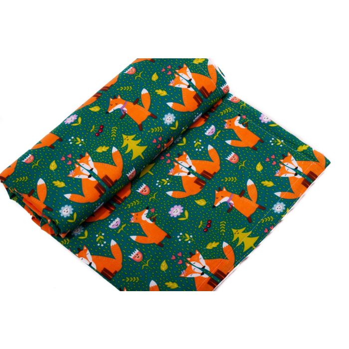 Pledas kūdikiui "Red couple" 100x75cm  rožinės spalvos