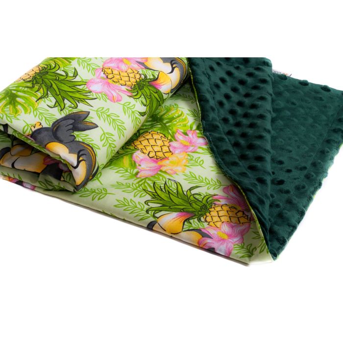 Pledas kūdikiui "Ananas" 100x75cm  žalias