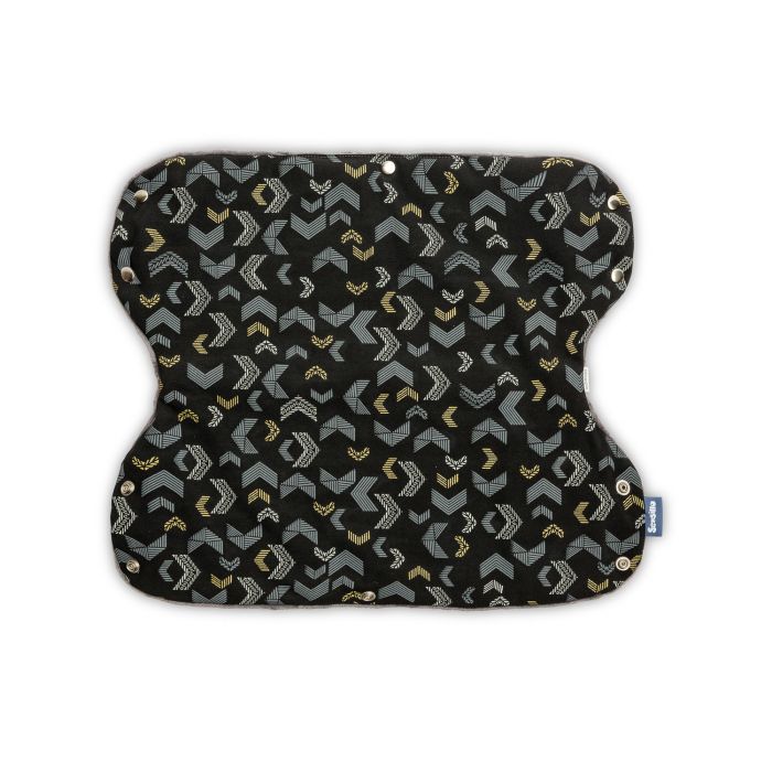 Pirštinės-mova vežimėliui ar rogėms "Bundle up" juodos spalvos