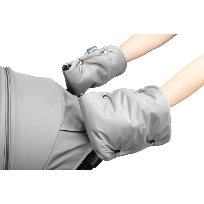 Pirštinės-mova vežimėliui ar rogėms "Warm" pilkos spalvos