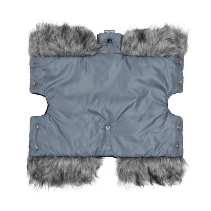 Pirštinės-mova vežimėliui ar rogėms "Fox" grafito spalvos