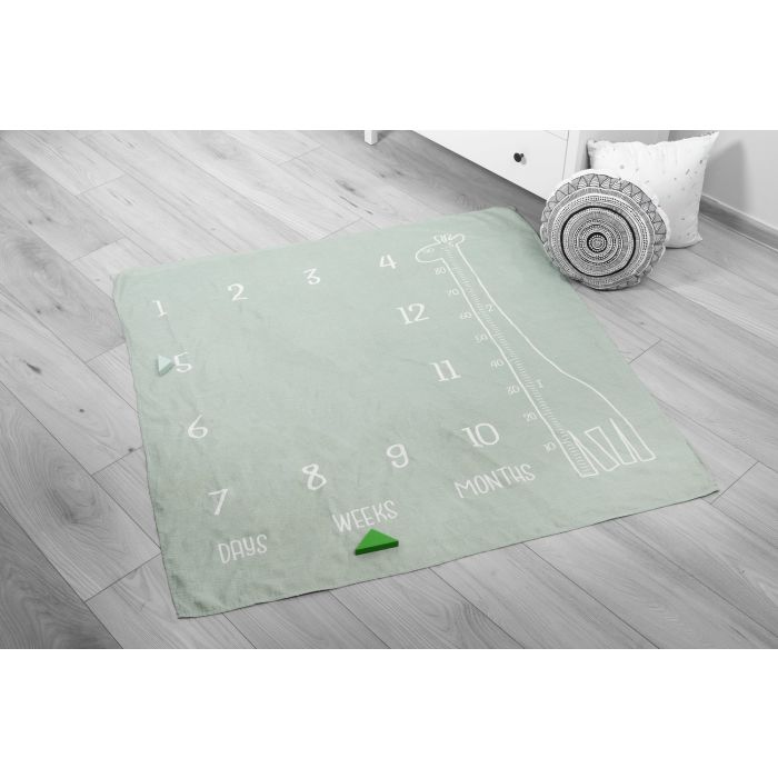 Muslino vystyklas (foto fonas) kūdikiams "Giraffe" 120x120cm