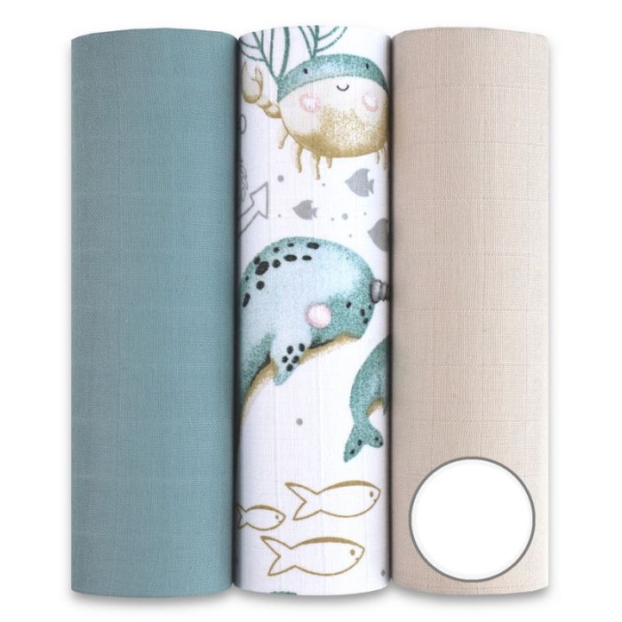 Muslino vystyklų rinkinys kūdikiams "Nr59" 