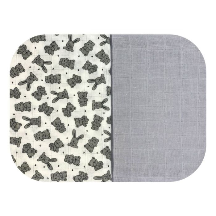 Muslino vystyklų rinkinys kūdikiams "Animals" 