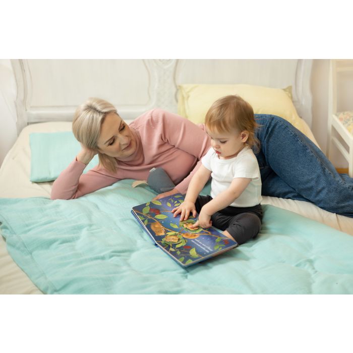 Muslino patalynė kūdikiui 135x100 "Soft mint" 