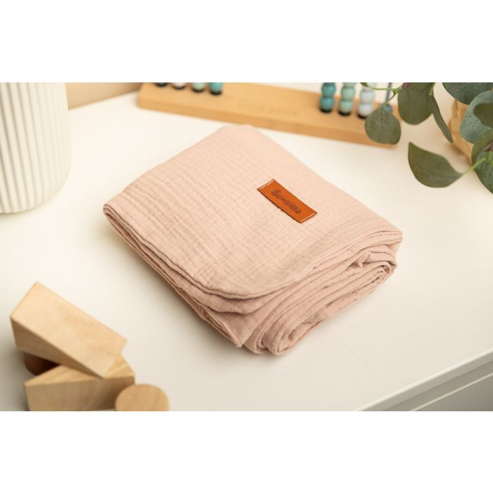 Muslino pledukas kūdikiui "Vittoria cocoa" 75x100 cm 