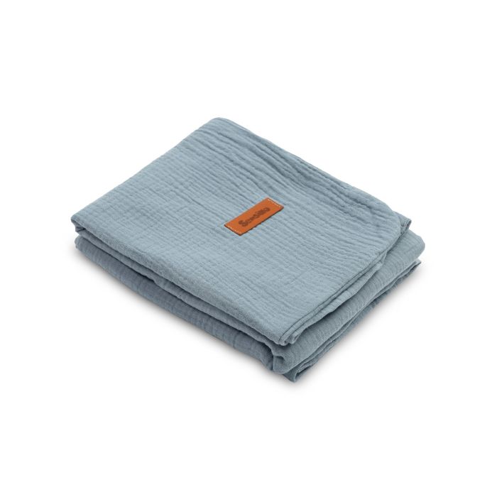 Muslino pledukas kūdikiui "Vittoria jeans" 75x100 cm 