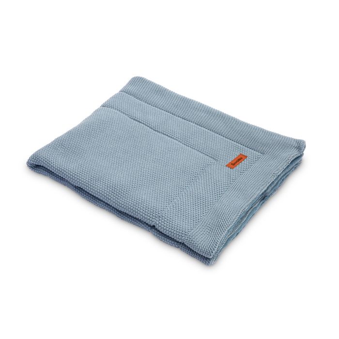 Muslino ir megztos medvilnės pledukas ir pagalvė kūdikiui "Luxury"