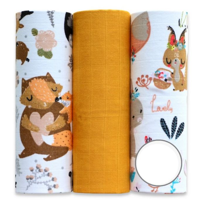 Muslino vystyklų rinkinys kūdikiams "The one" 