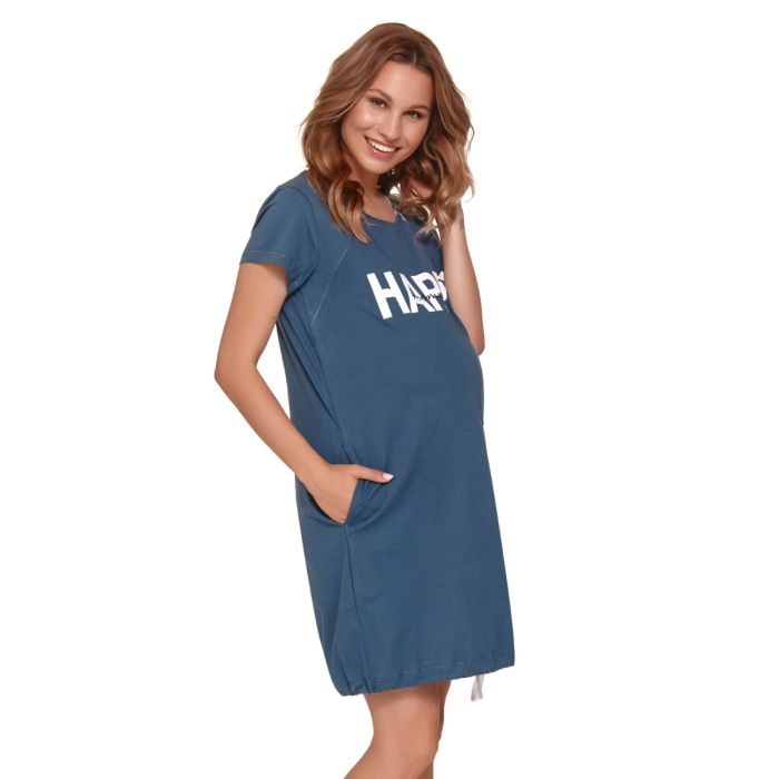 Naktiniai maitinančioms ir nėščiosioms "Happy" DEEP BLUE