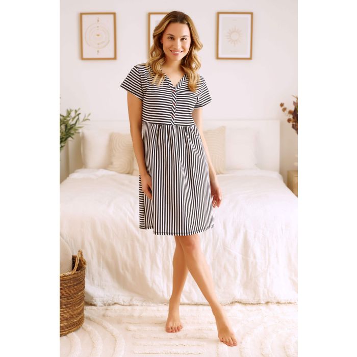 Naktiniai maitinančioms ir nėščiosioms "Lines" Black