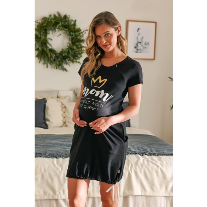Naktiniai maitinančioms ir nėščiosioms "Mummy" black