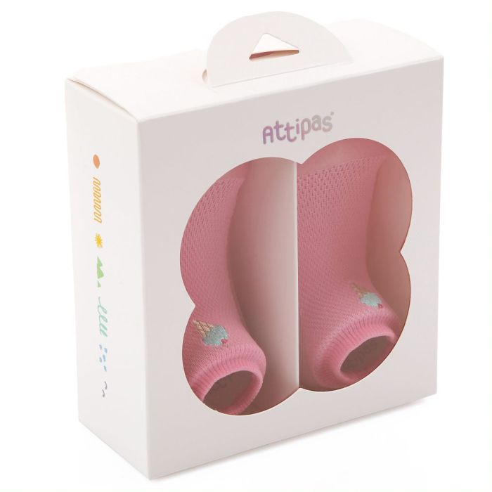 Pirmieji batukai kūdikiams Attipas "Cool summer" pink