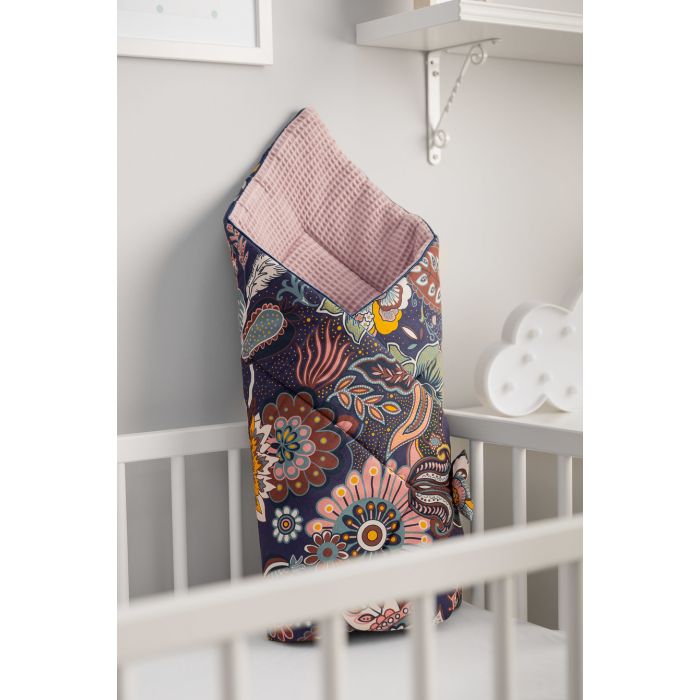 Dvipusis vokelis - pledukas kūdikiui "Flowers" 